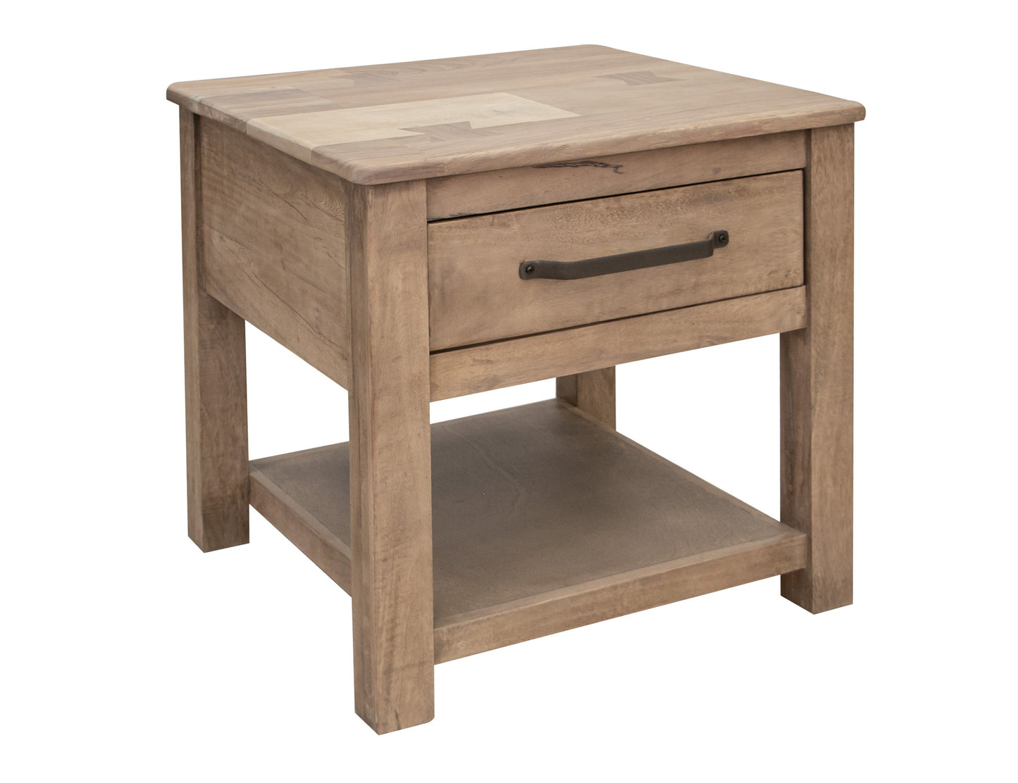 1 Drawer End Table - Brown Cappuccino