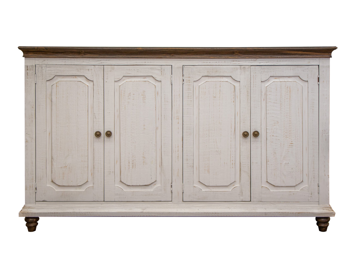 4 Doors Console - White