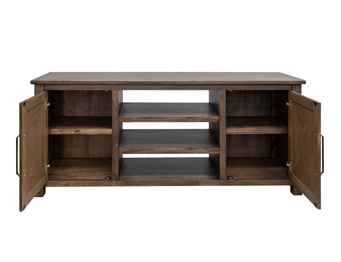 2 Doors TV Stand - Walnut Brown
