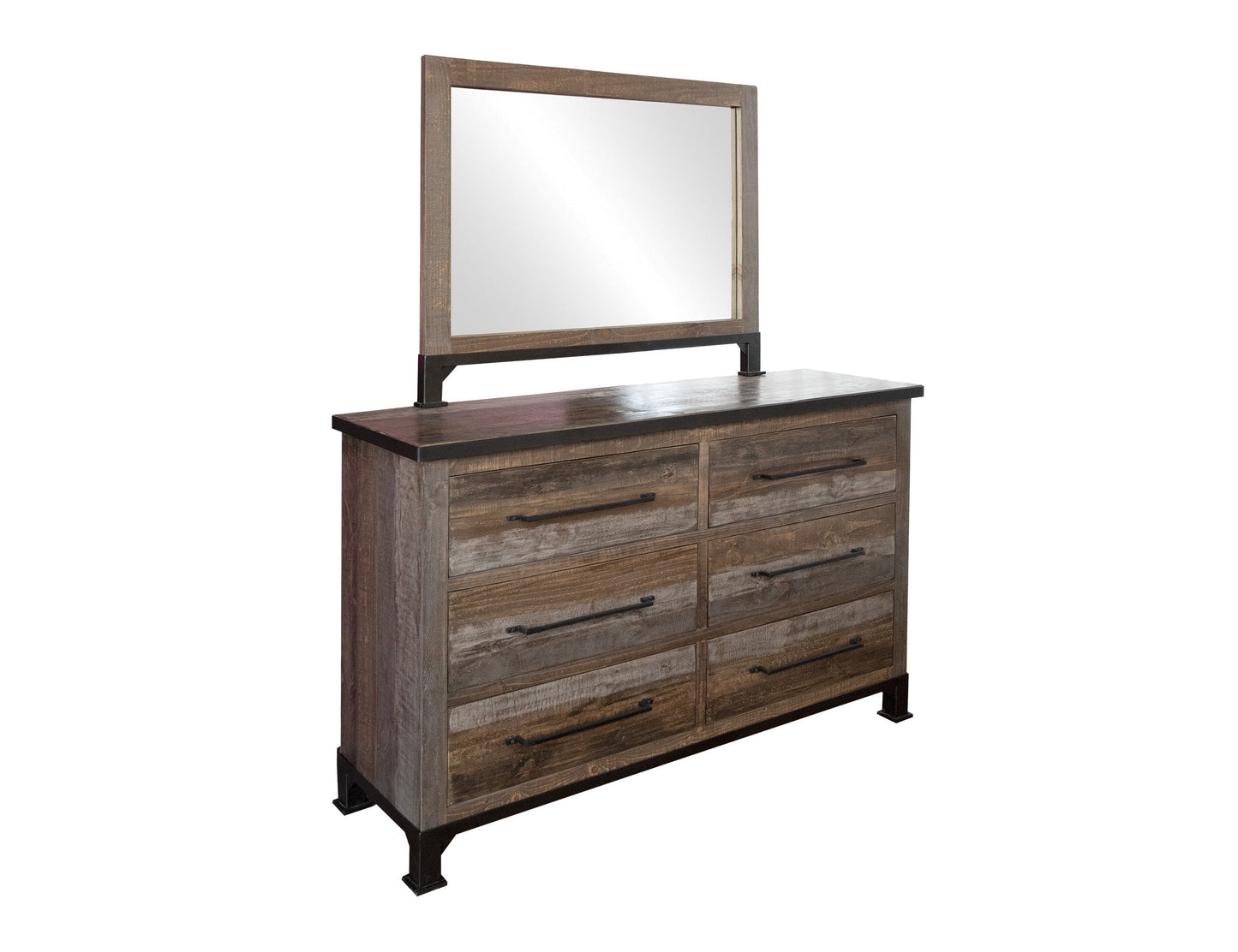 Mirror - Gray & Brown