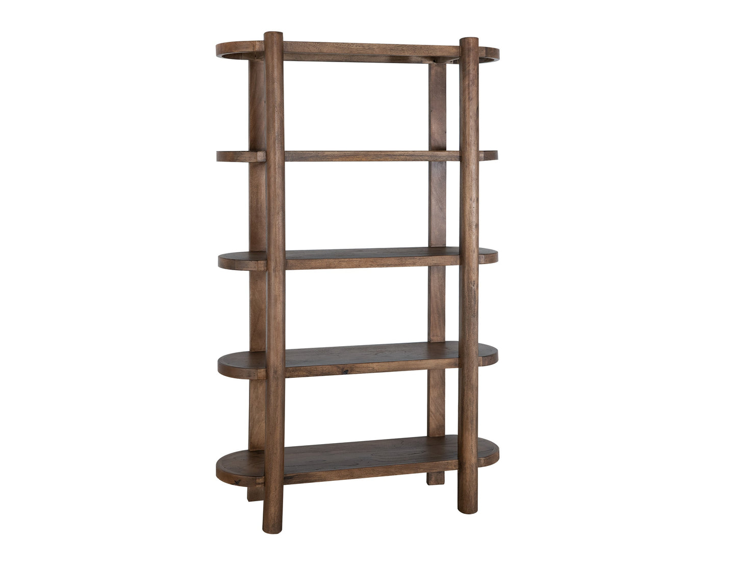4 Shelves, Bookcase - Almond And Barrel Brown