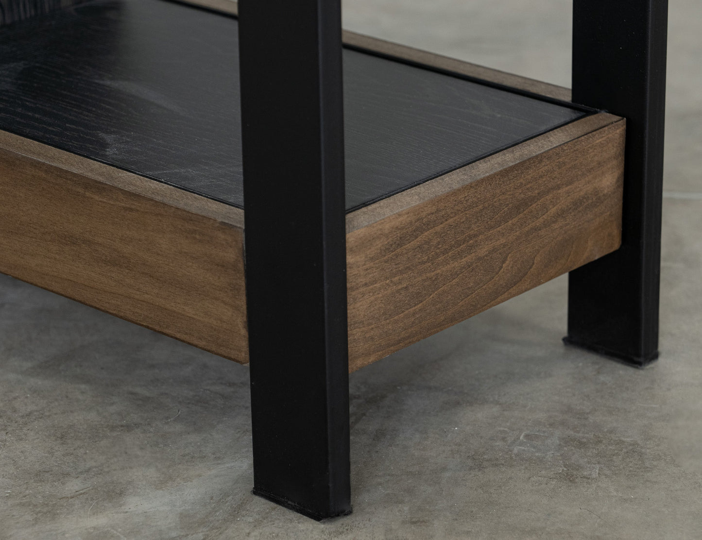 8 Shelves, Bookcase - Satin Black and Brown