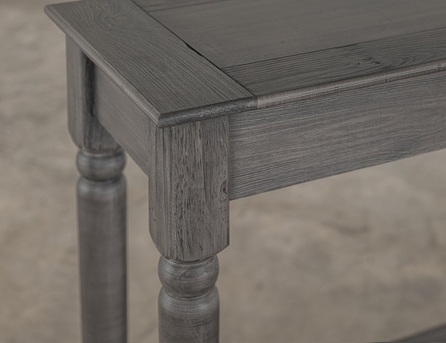 1 Shelf, Sofa Table - Charcoal Black