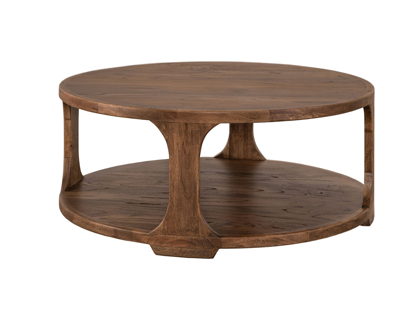 1 Shelf Cocktail Table - Almond And Barrel Brown