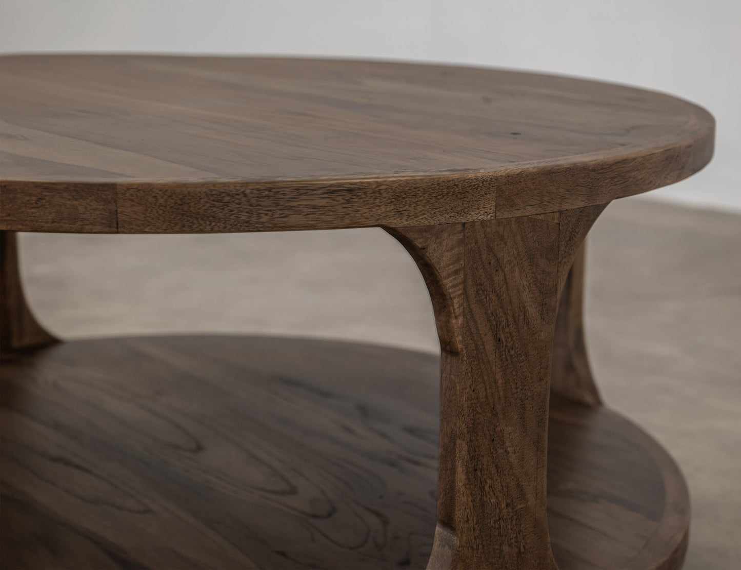 1 Shelf, End Table - Almond And Barrel Brown