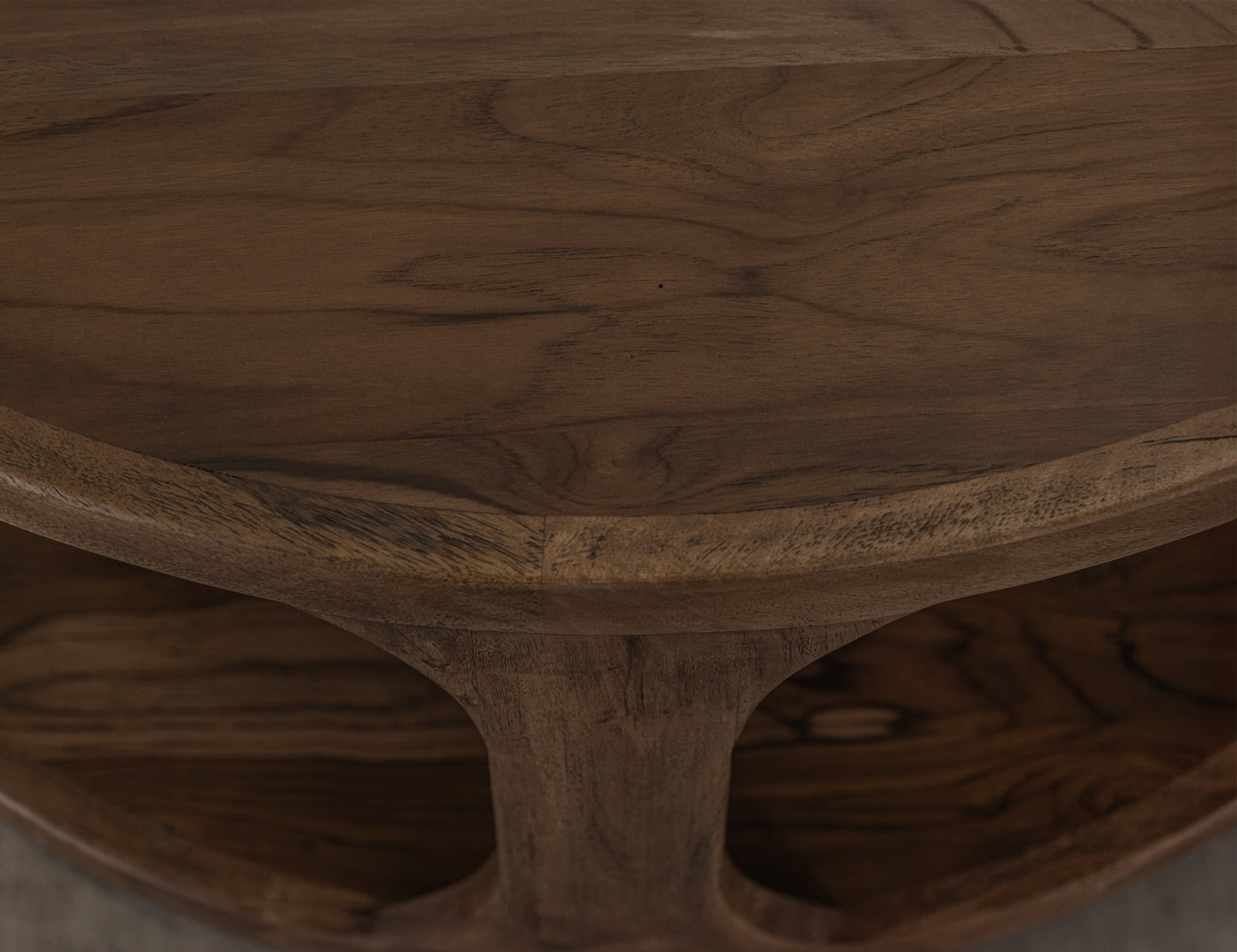 1 Shelf, End Table - Almond And Barrel Brown