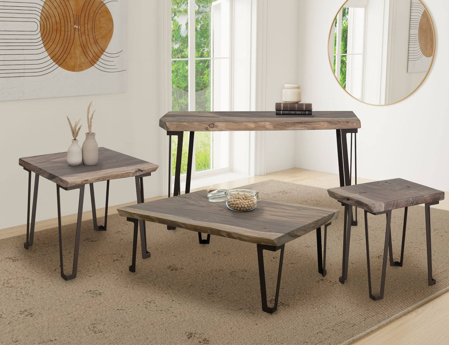 Chairside Table - Brown Cappuccino