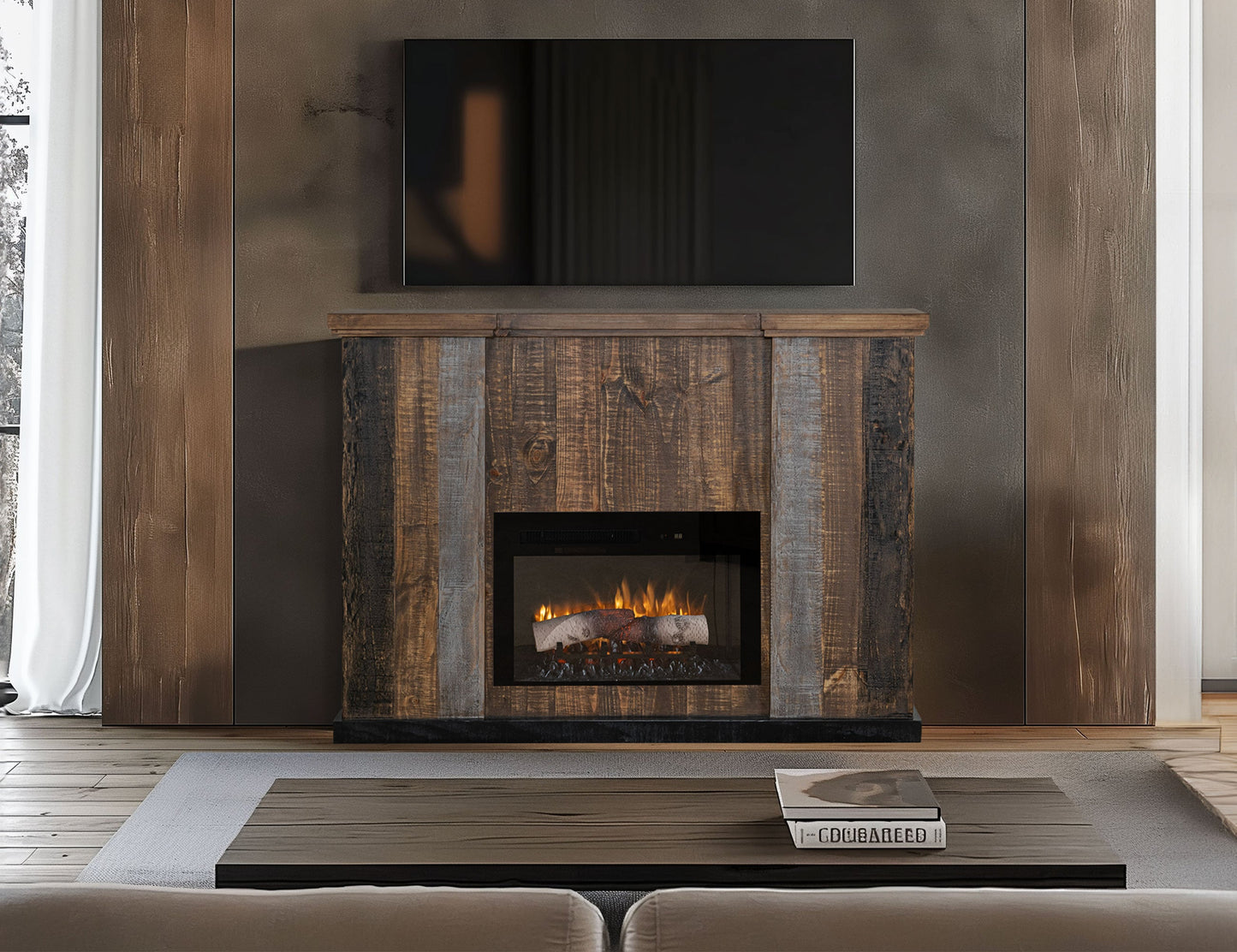 Fireplace Console - Carob