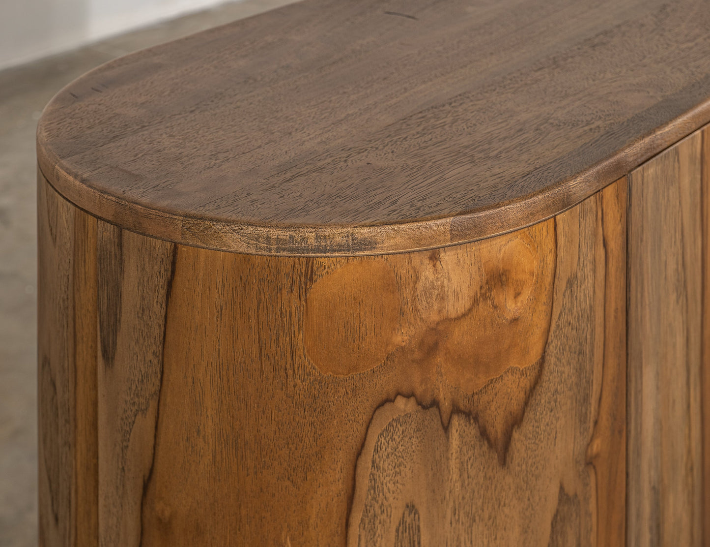 2 Door, TV Stand 80 - Almond And Barrel Brown