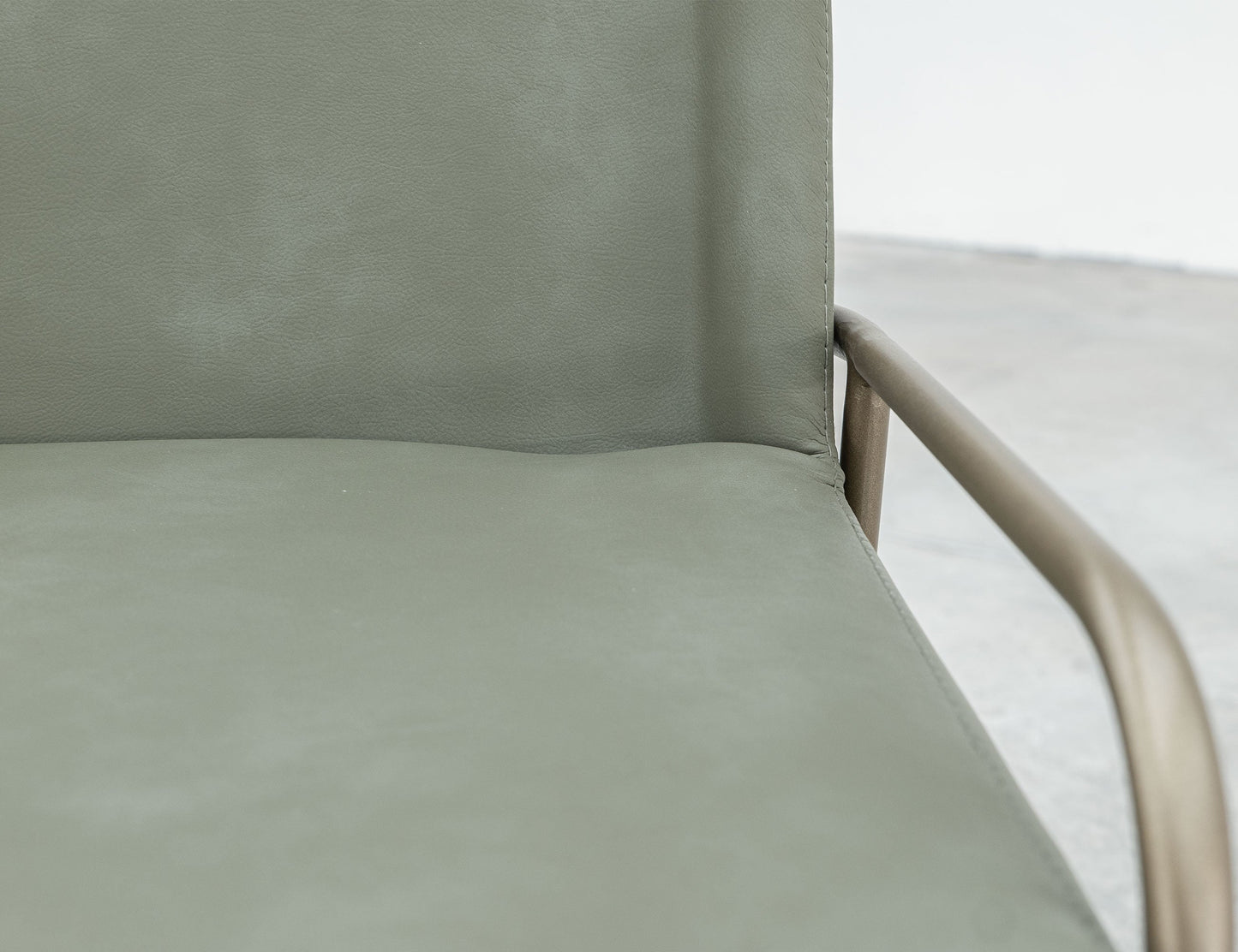 Wooden Frame & Metal Base, 24" Upholstered Barstool - Moss Green