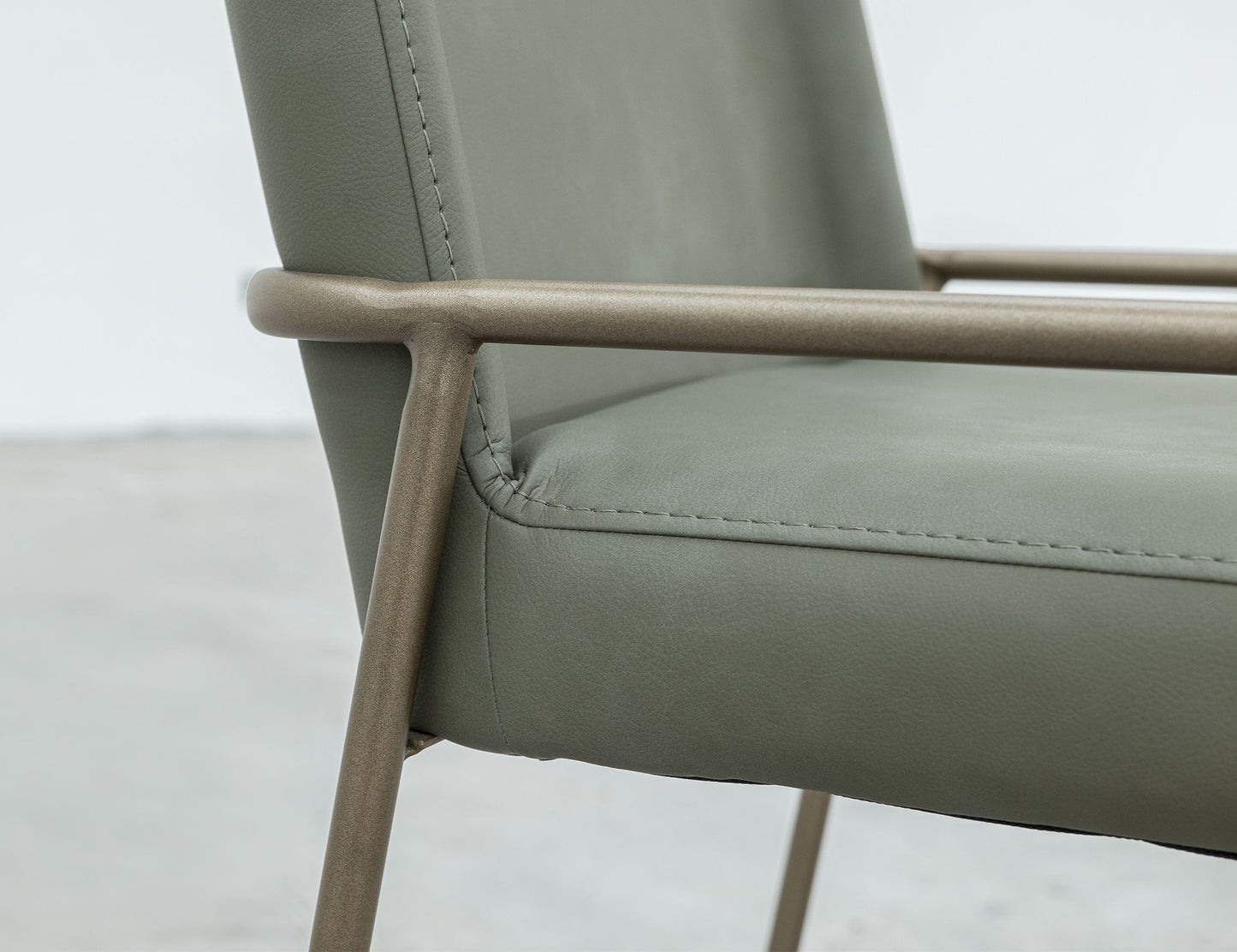 Wooden Frame & Metal Base, 30" Upholstered Barstool - Moss Green