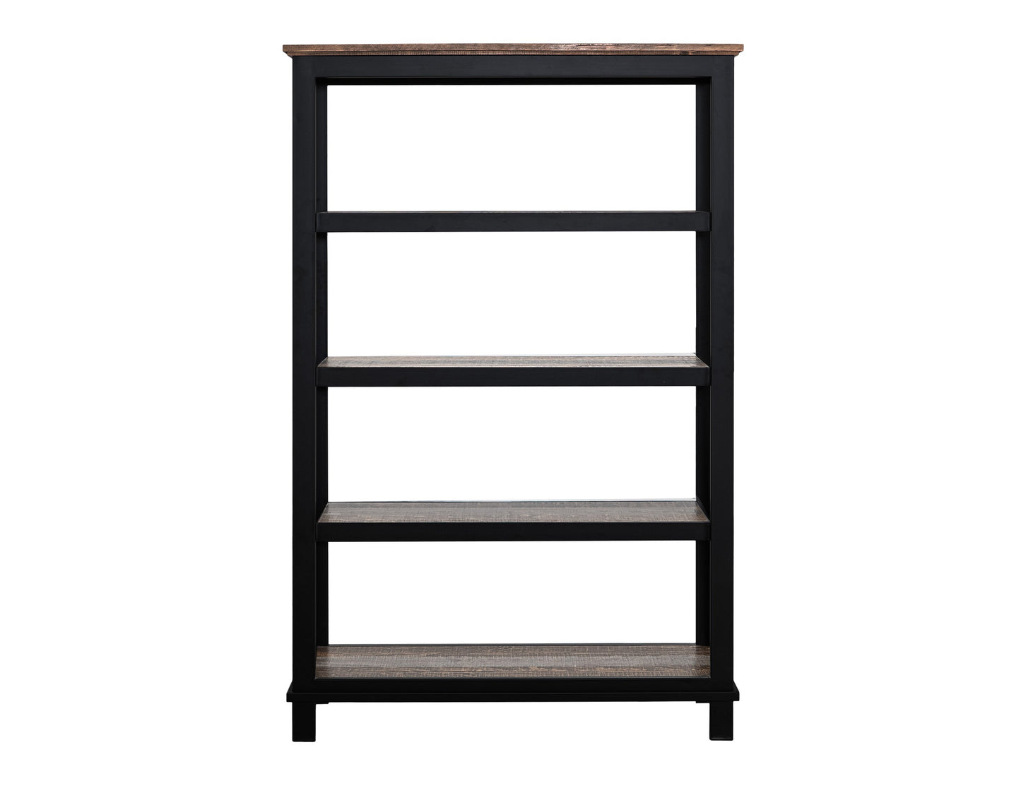 4 Shelves, Bookcase - Two Tone Gray & Brown