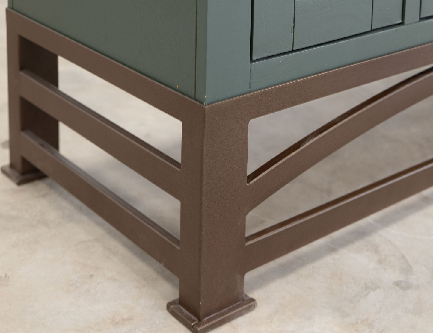 6 Door, Hutch - Moss Green