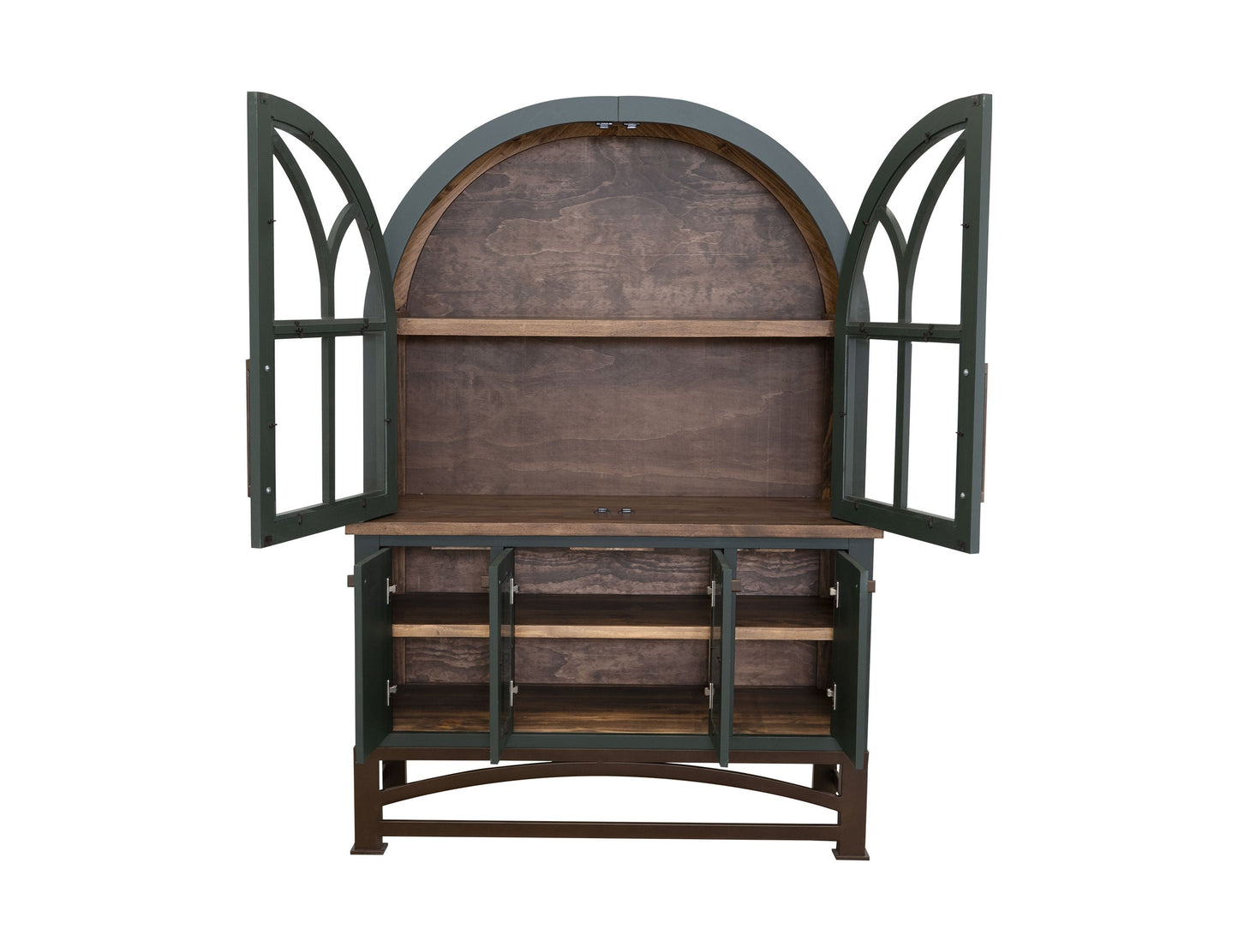 6 Door, Hutch - Moss Green
