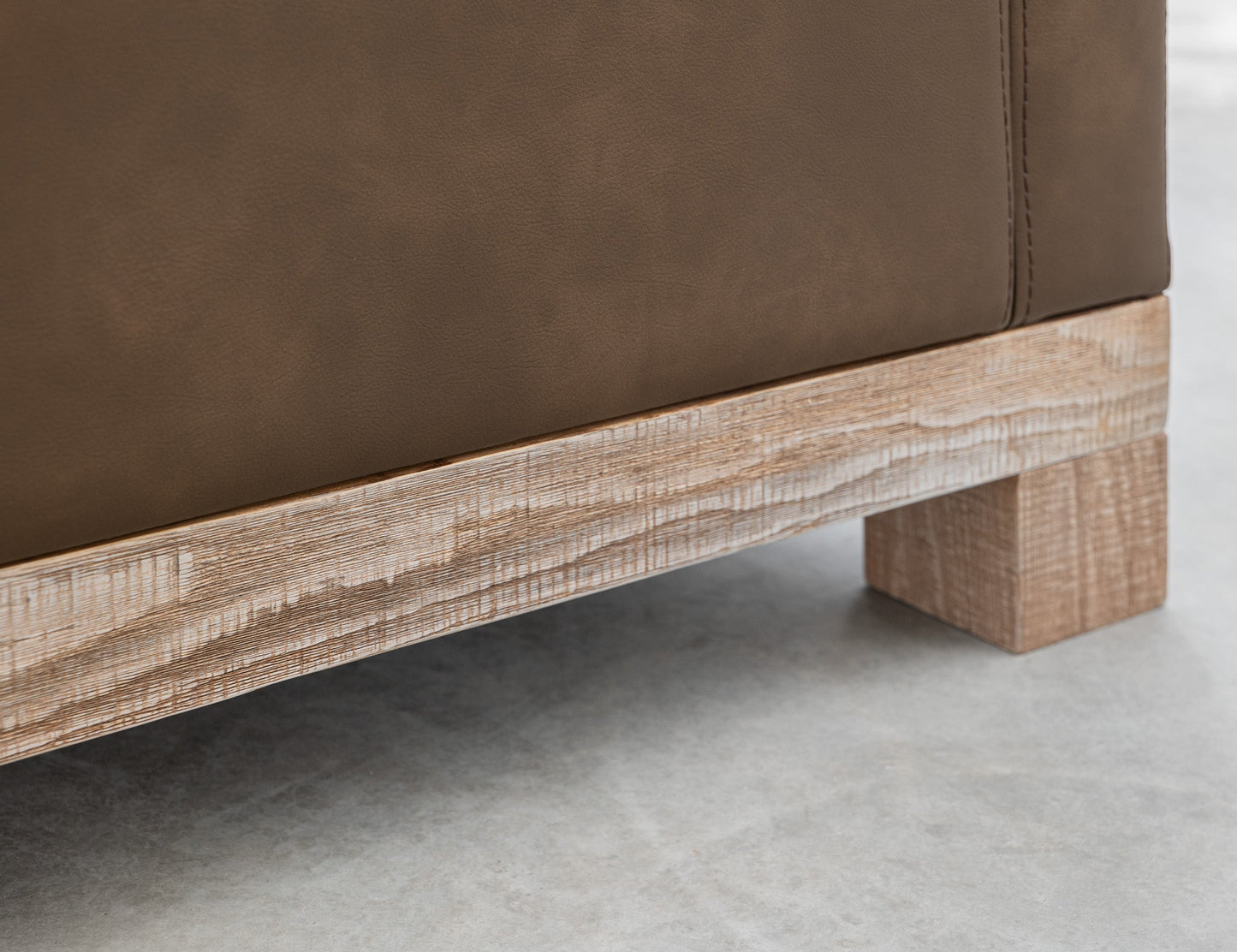Wooden Frame & Base, Armchair - Dark Chocolate