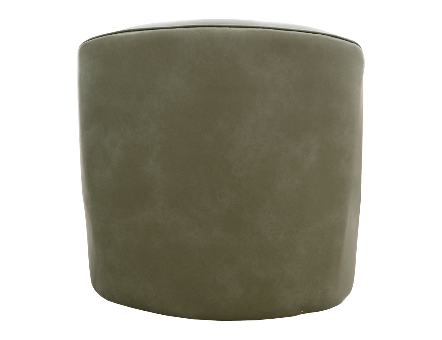 Wooden Frame & Metal Base, 360 Degree Swivel Accent Chair - Moss Green