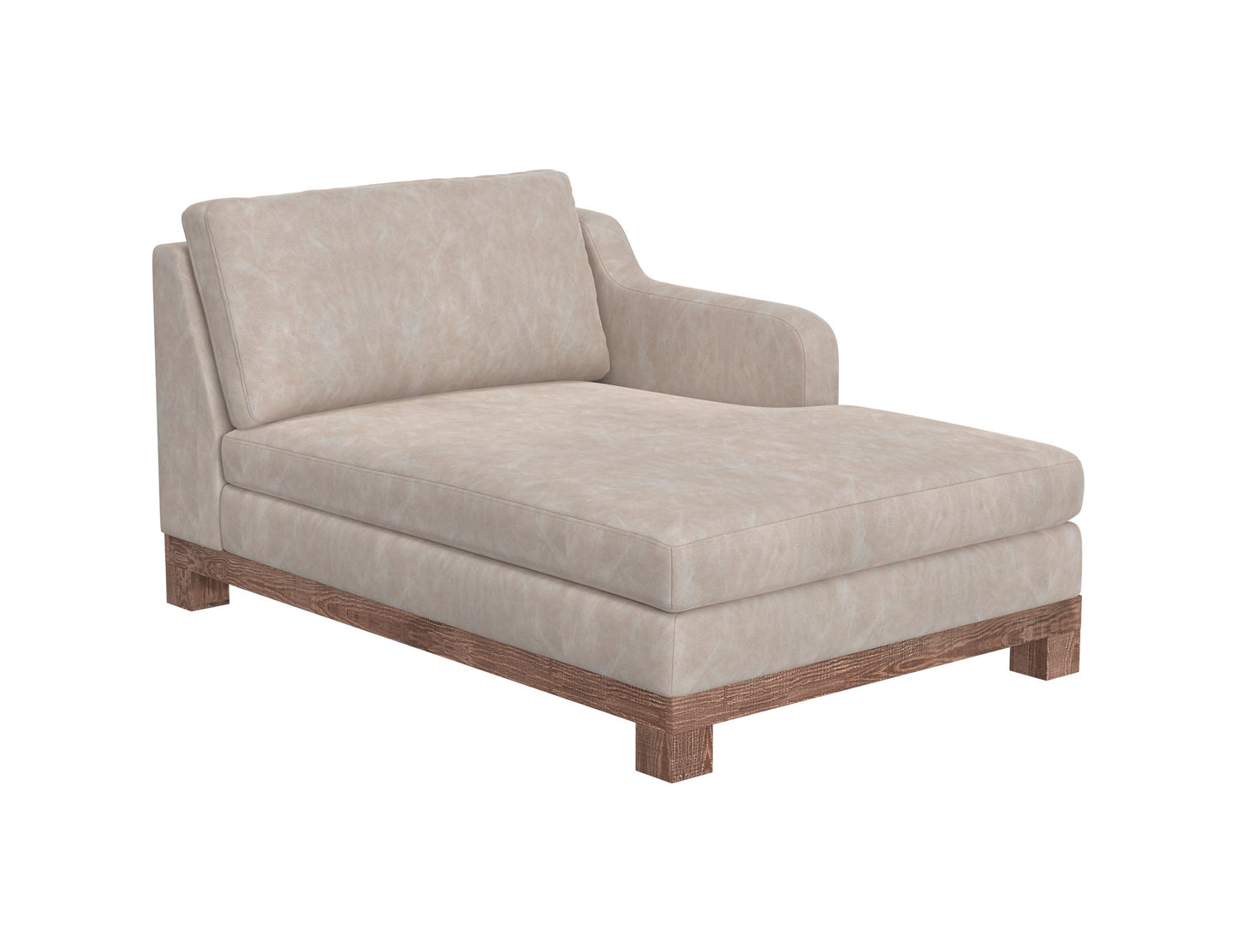 Wooden Frame & Base, Sectional - Ivory