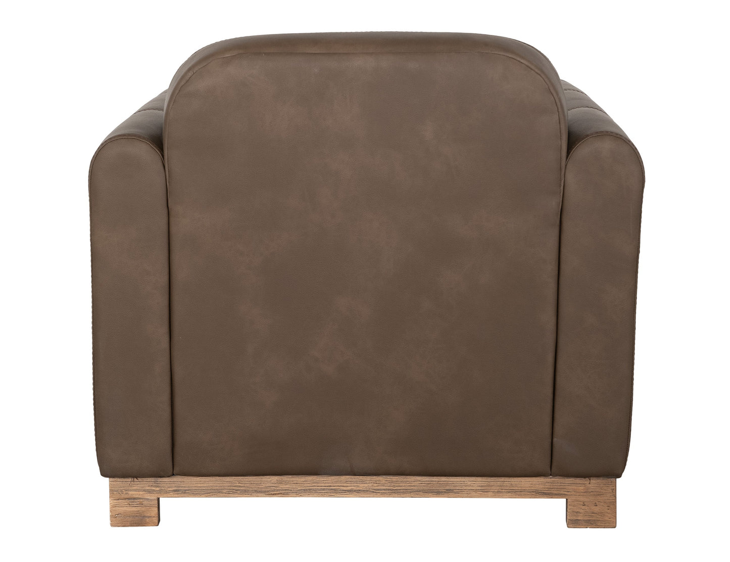 Wooden Frame & Base, Armchair - Dark Chocolate
