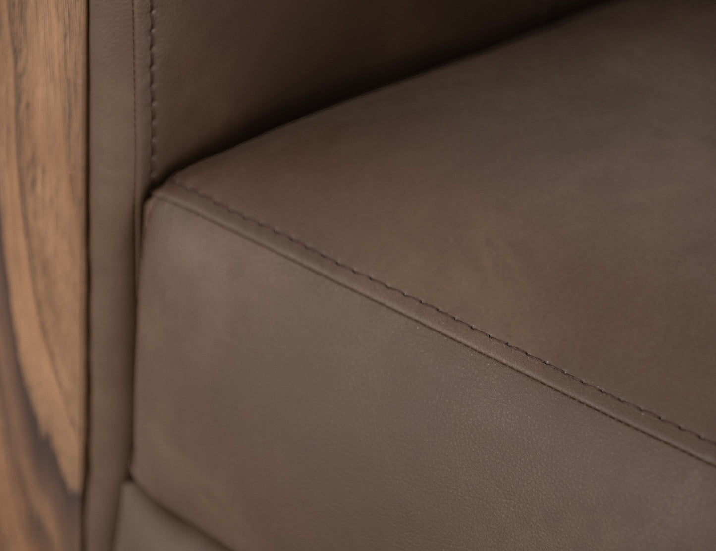 Wooden Frame & Base, Armchair - Dark Chocolate