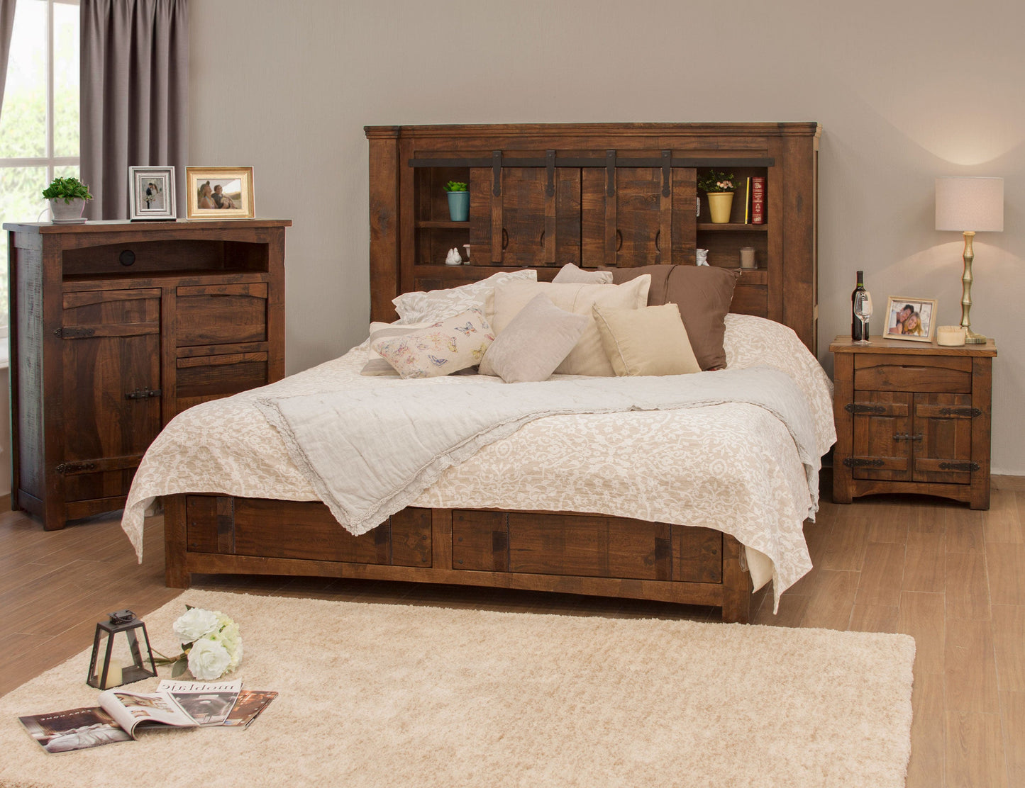 6/6 Storage Footboard - Deep Brown