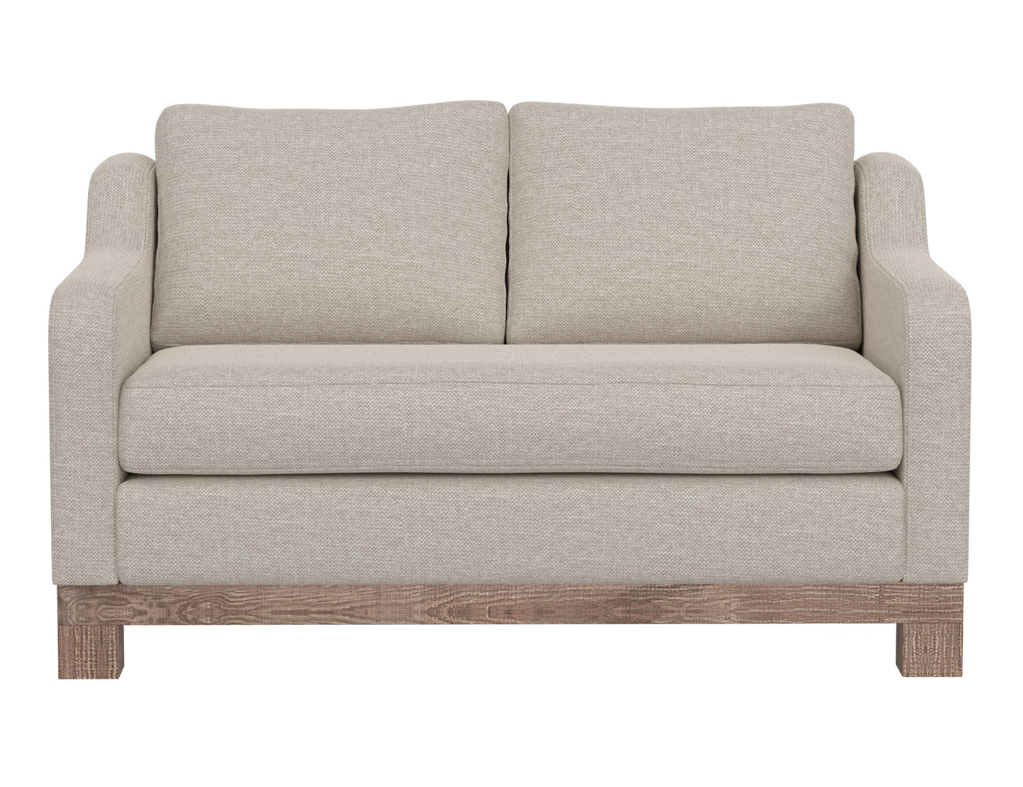 Wooden Frame & Base, Loveseat - Agreeable Gray