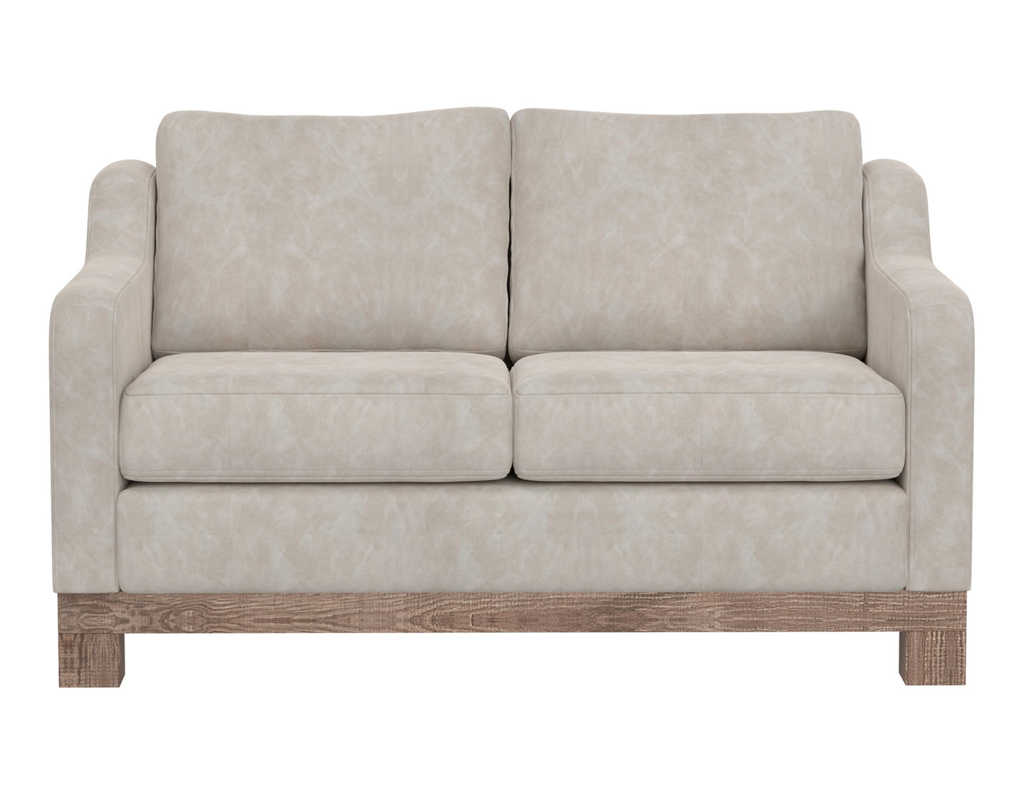 Wooden Frame & Base, Loveseat - Ivory