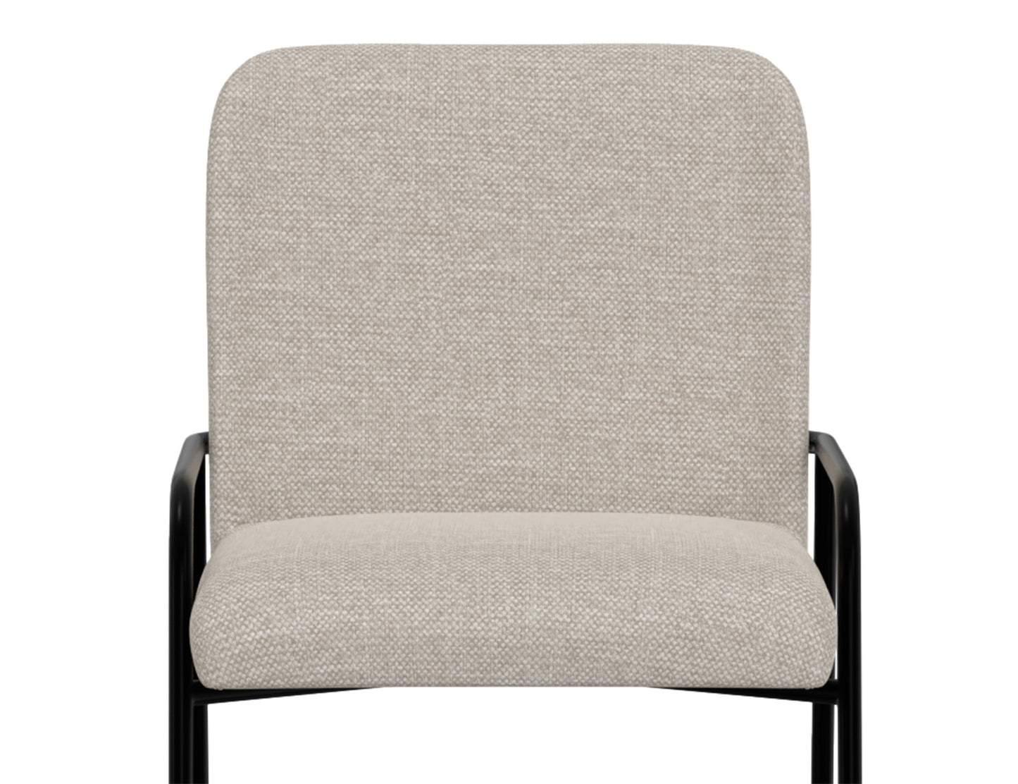 Wooden Frame & Metal Base, 24" Upholstered Barstool - Agreeable Gray