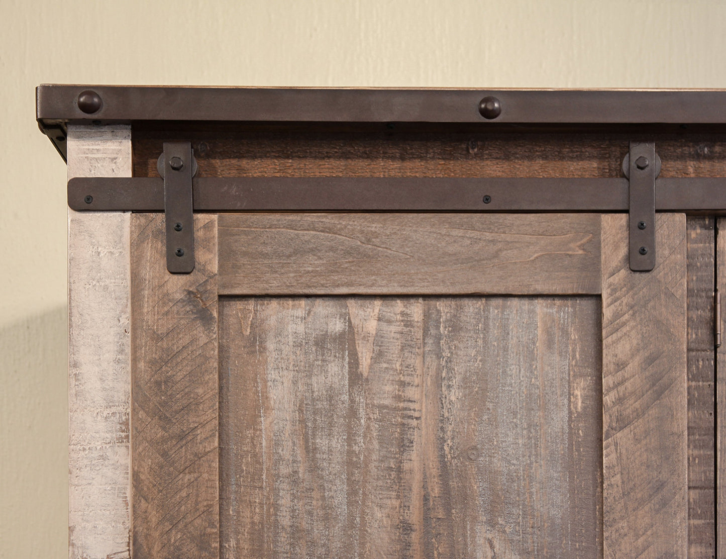 2 Drawer, 1 Sliding Door, 1 Mirror Door Armoire - Multicolor