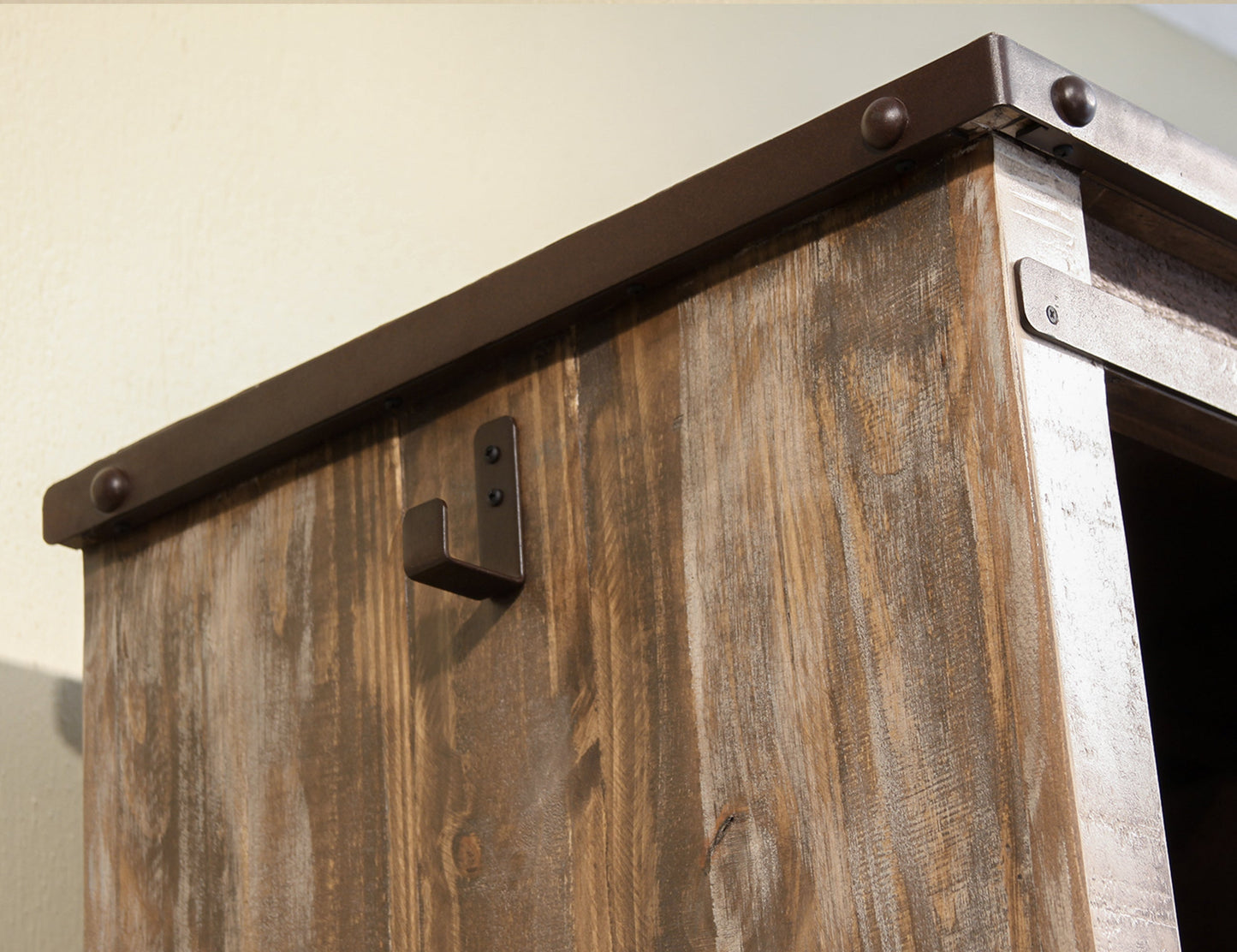 2 Drawer, 1 Sliding Door, 1 Mirror Door Armoire - Multicolor