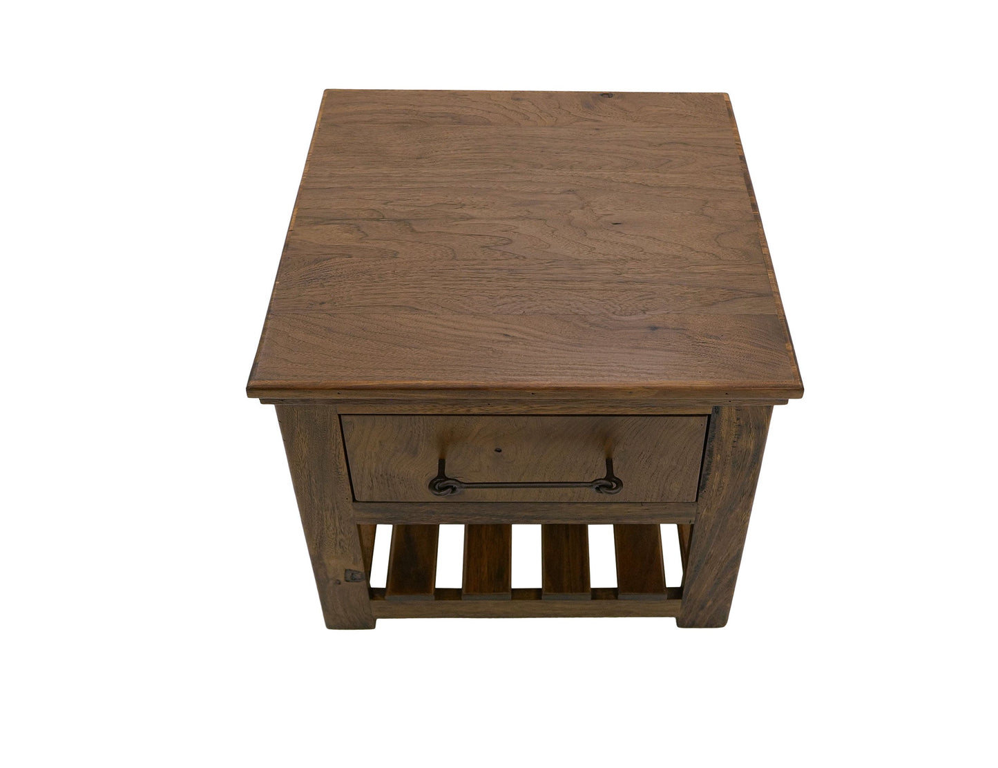 1 Drawer, End Table - Walnut Brown