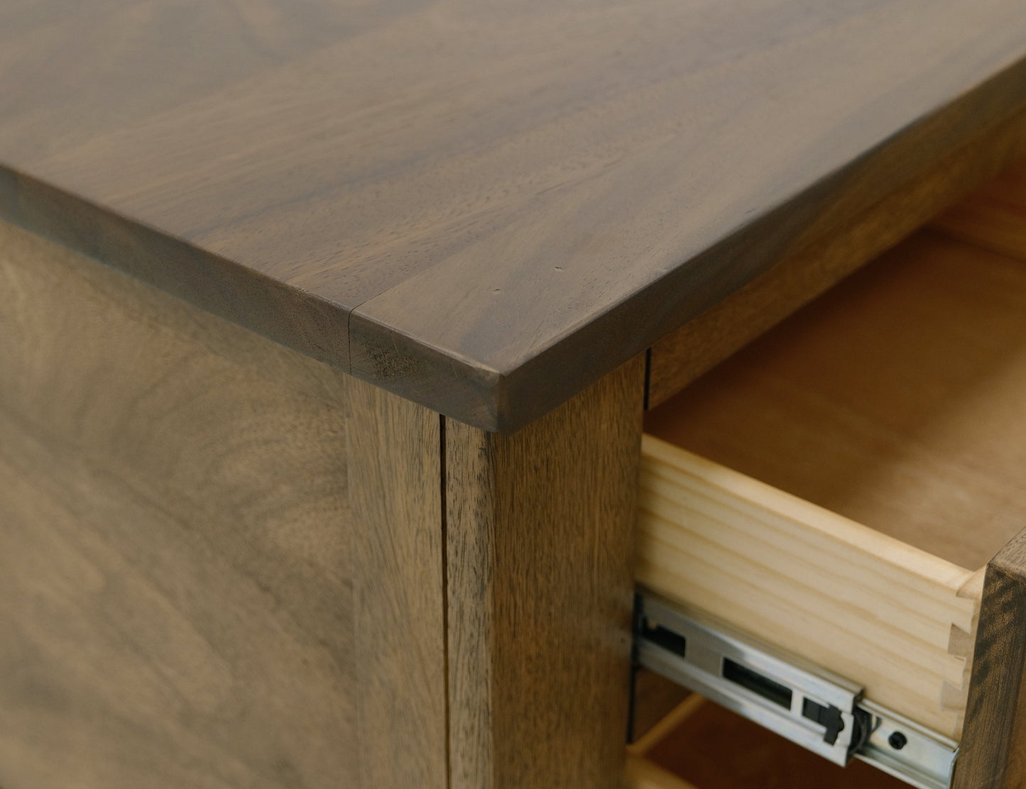 1 Drawer, 1 Shelf, Chairside Table - Barrel Brown