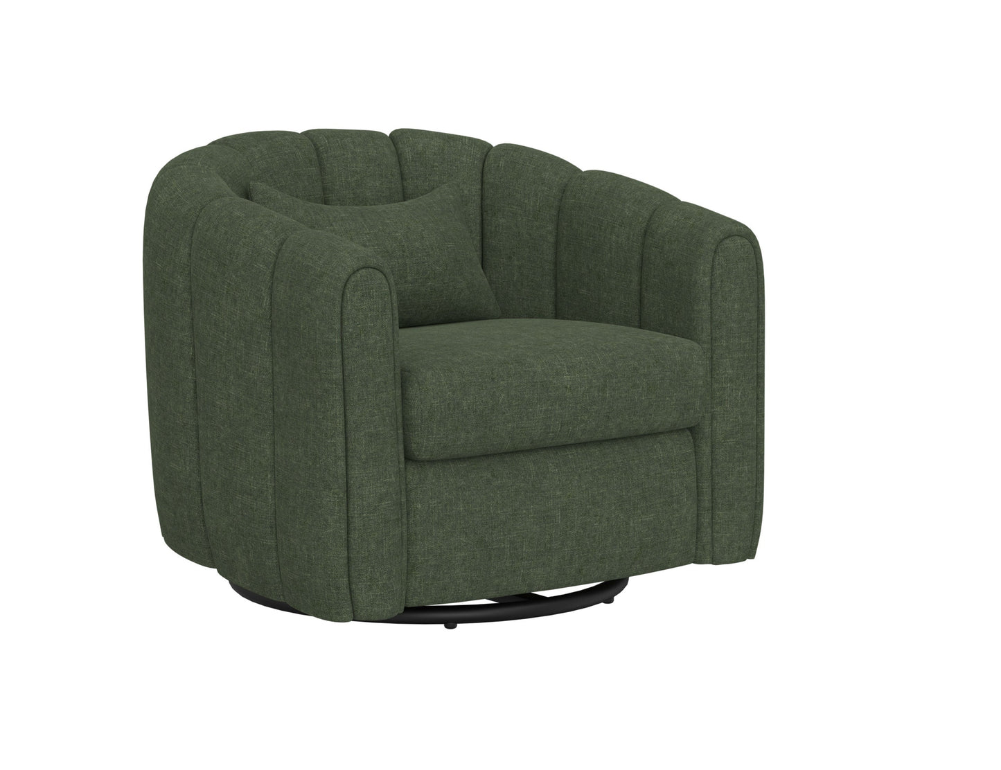 Wooden Frame & Metal Base, 360 Degree Swivel Glider - Tribu Forest