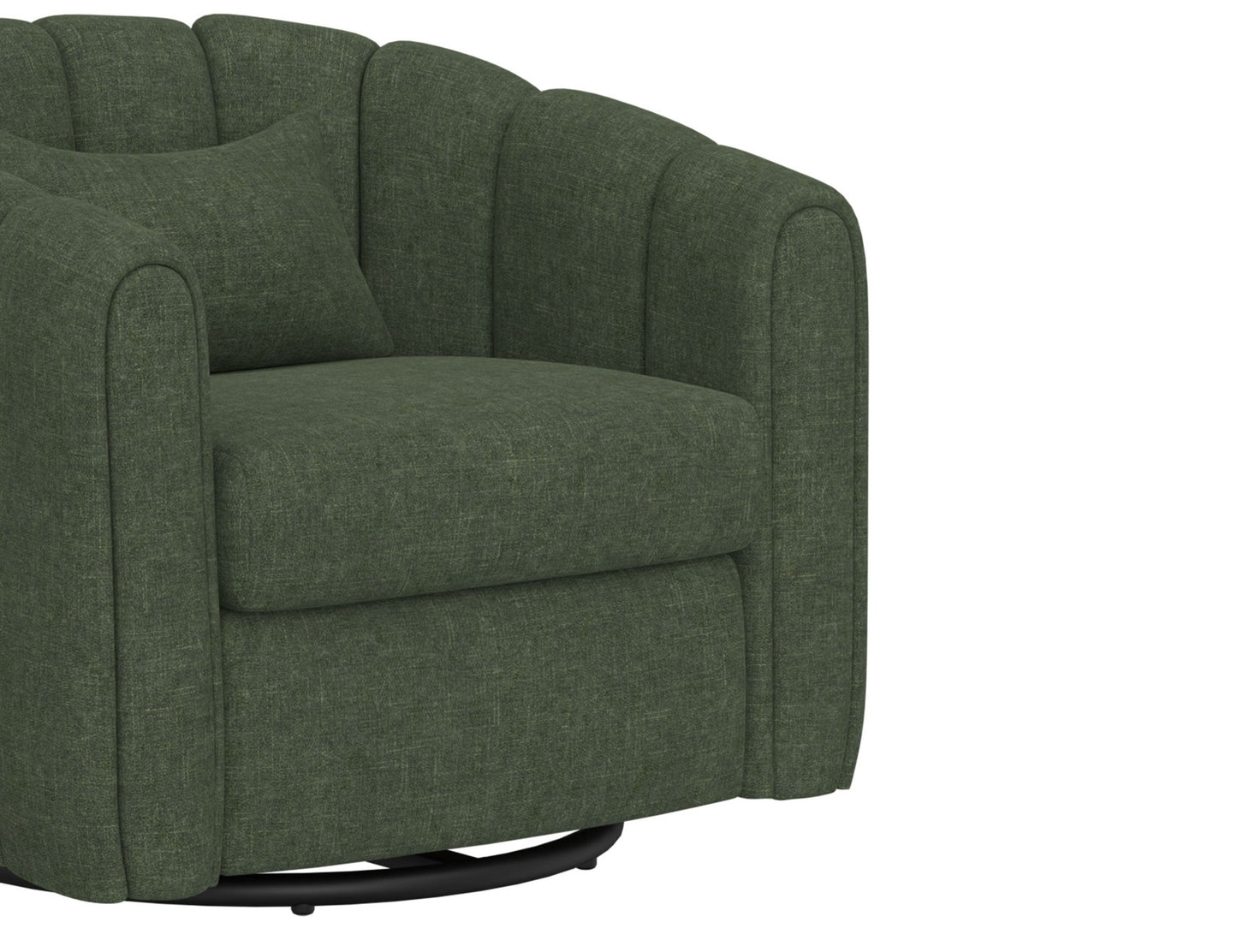 Wooden Frame & Metal Base, 360 Degree Swivel Glider - Tribu Forest