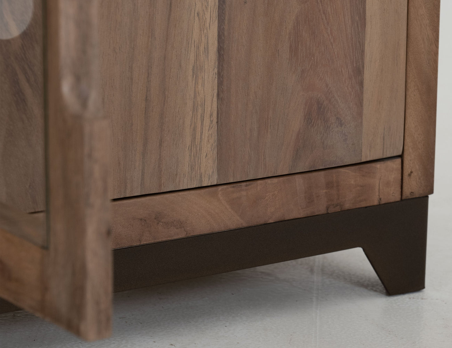 2 Drawer, 2 Door, 2 Glass Door, Stand 70" - Rich Brown
