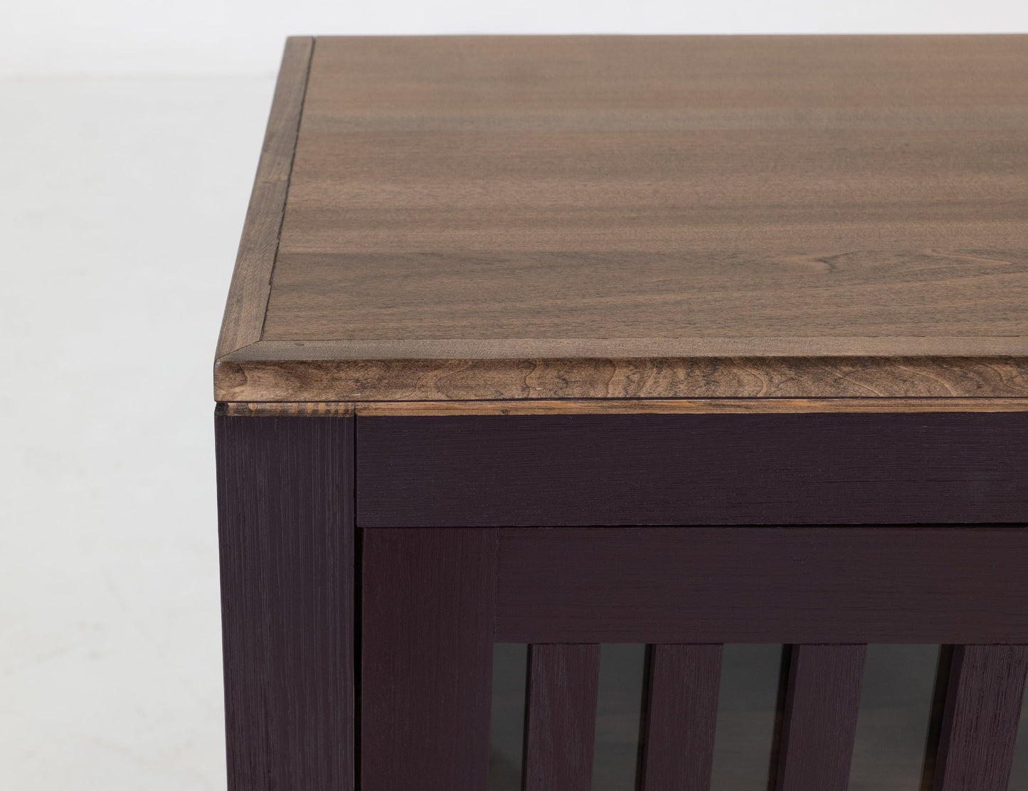 2 Door, 1 Shelf, Cosole - Merlot Red