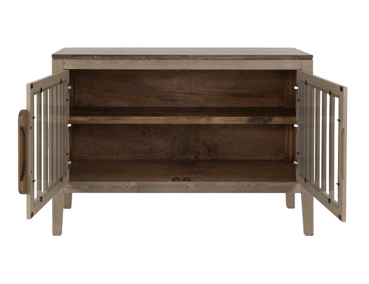 2 Door, 1 Shelf, Cosole - Sand Brown