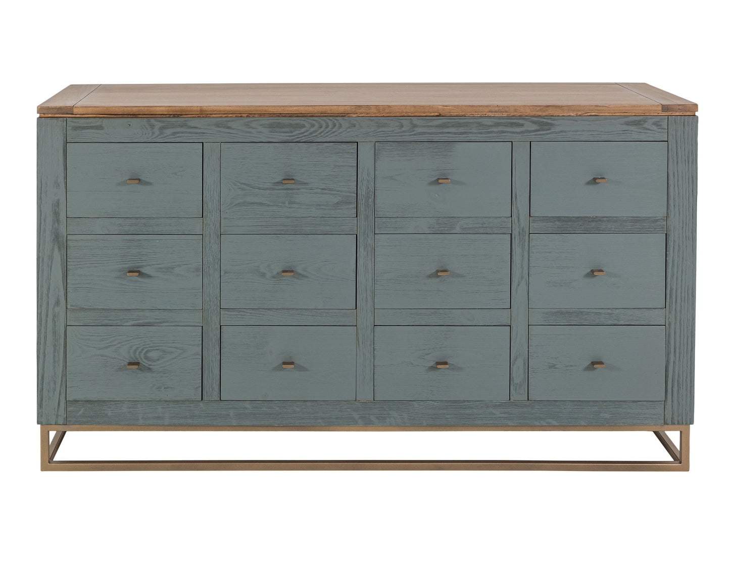 12 Drawer, Console - Forest Green