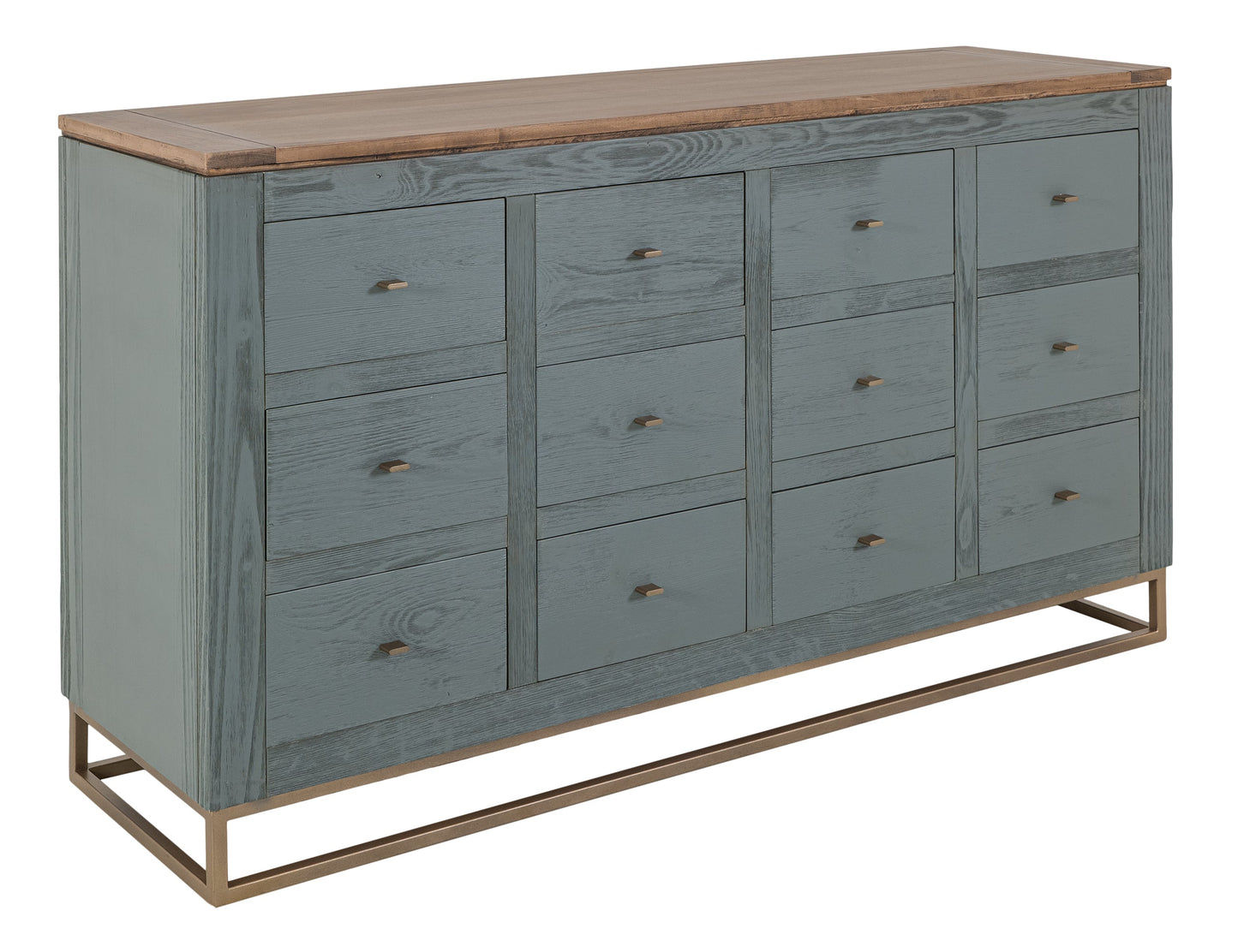 12 Drawer, Console - Forest Green
