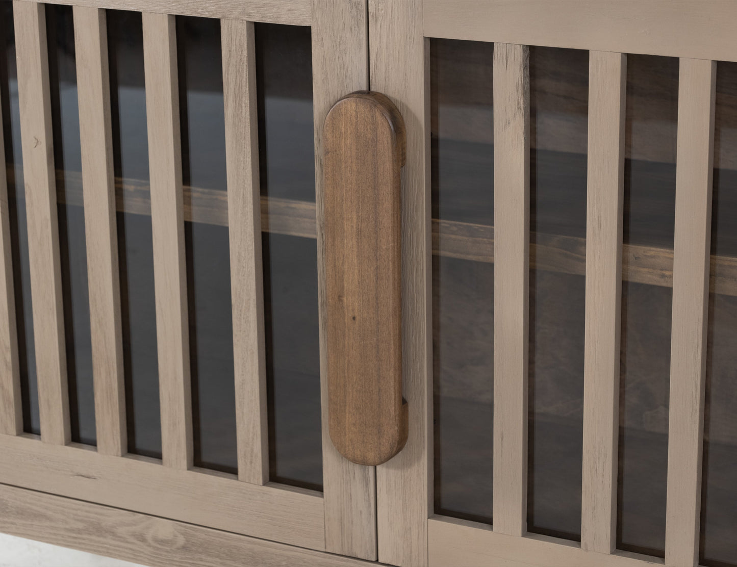 2 Door, 1 Shelf, Cosole - Sand Brown
