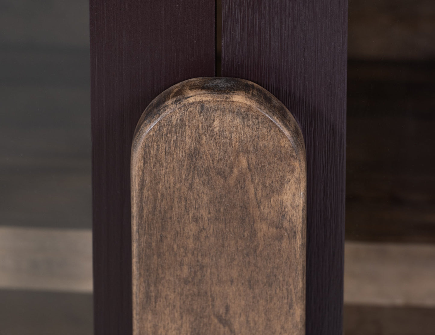 2 Door, 1 Shelf, Cosole - Merlot Red