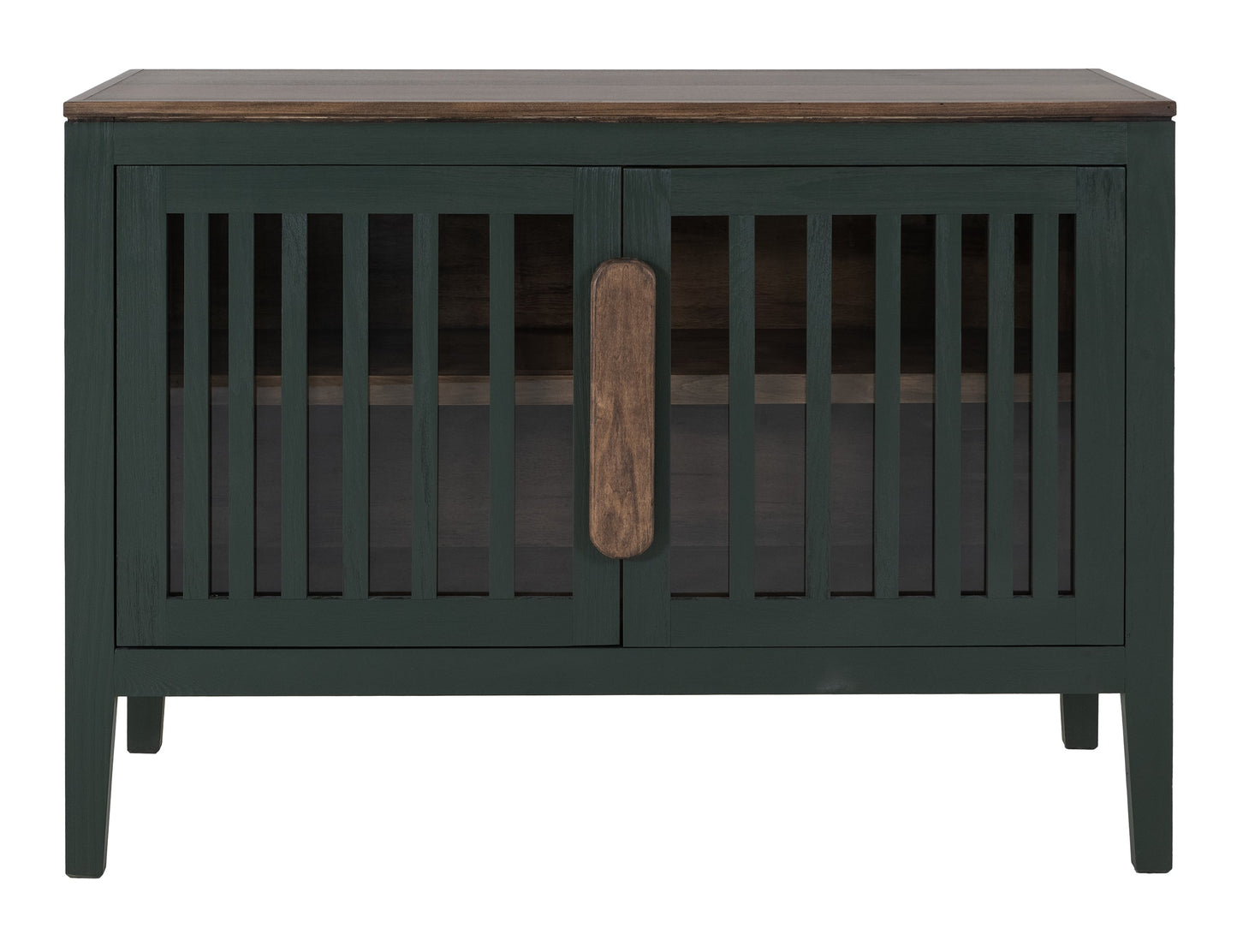 2 Door, 1 Shelf, Cosole - Forest Green