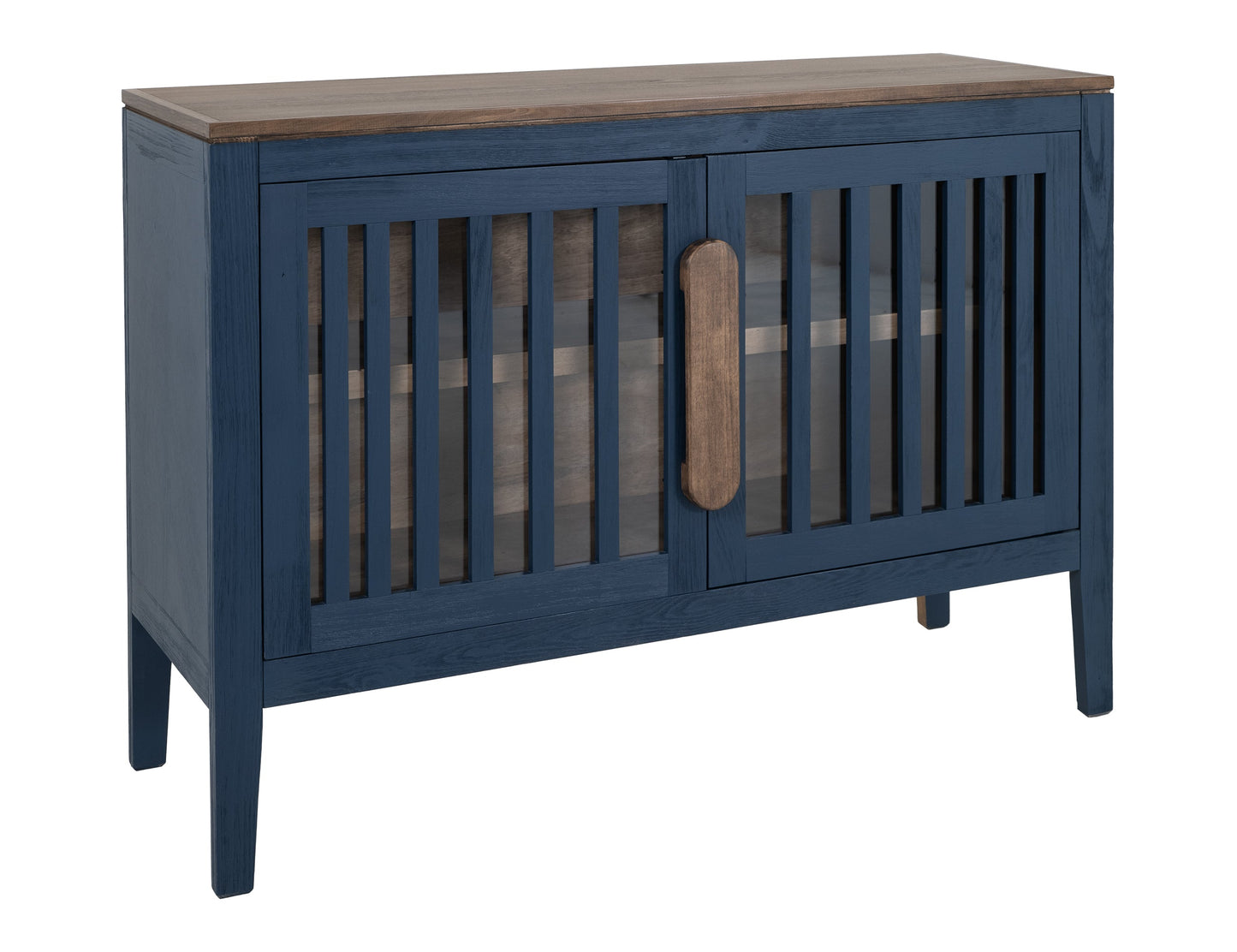 2 Door, 1 Shelf, Cosole - Indigo Blue