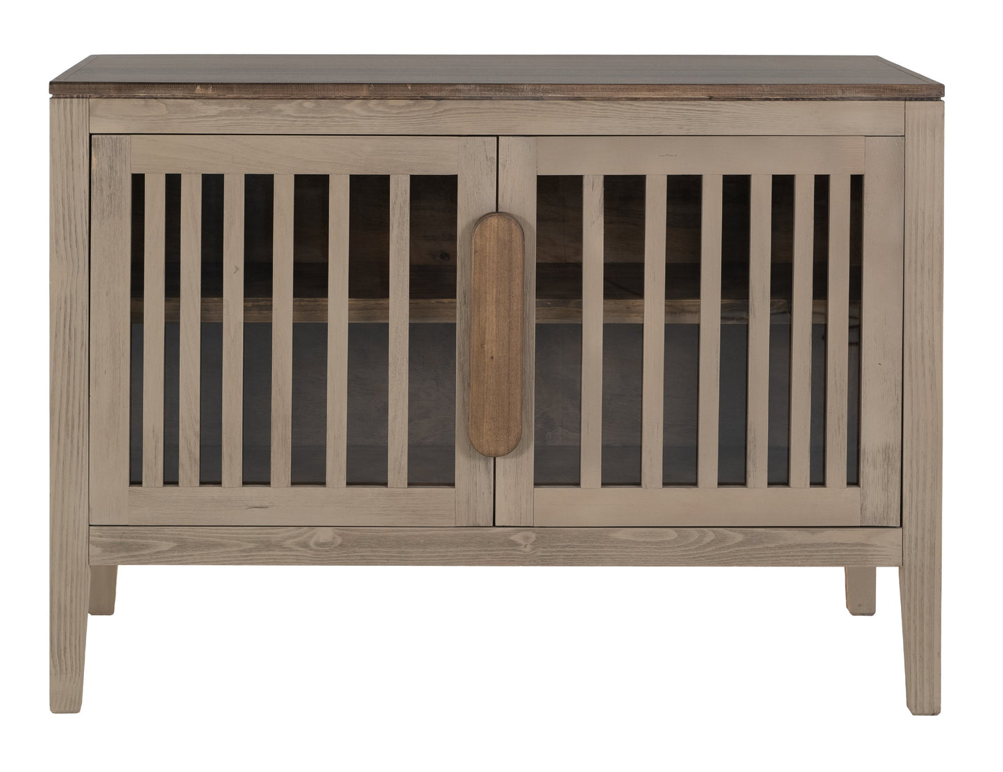 2 Door, 1 Shelf, Cosole - Sand Brown