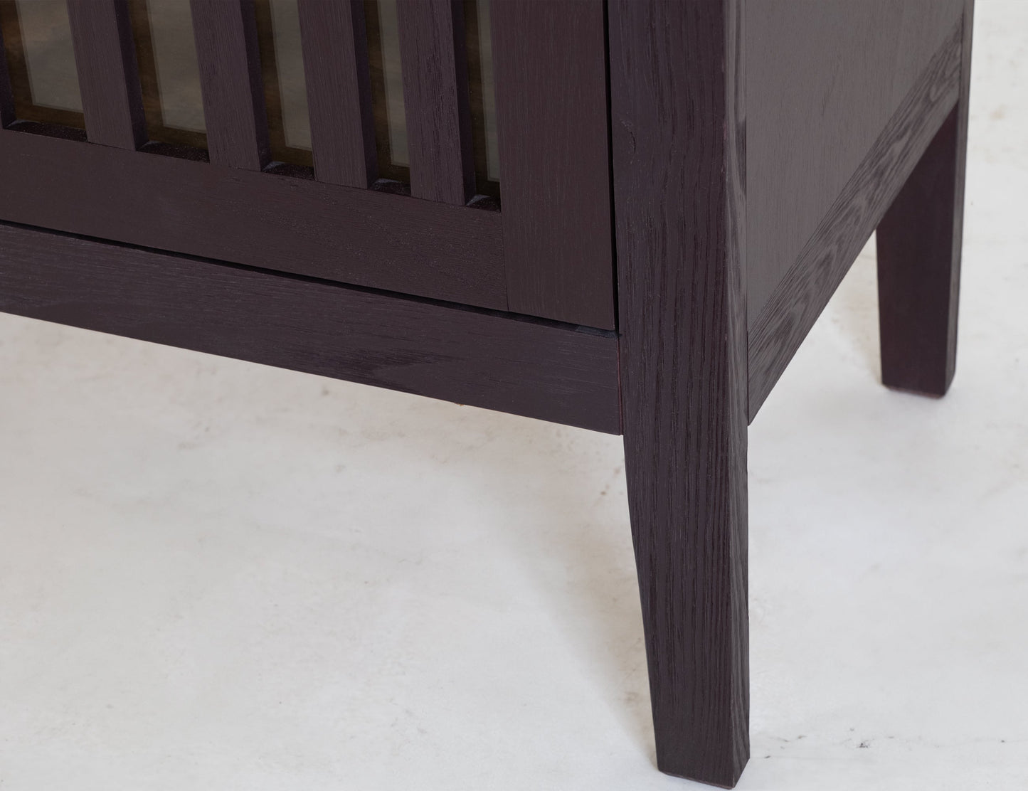 2 Door, 1 Shelf, Cosole - Merlot Red
