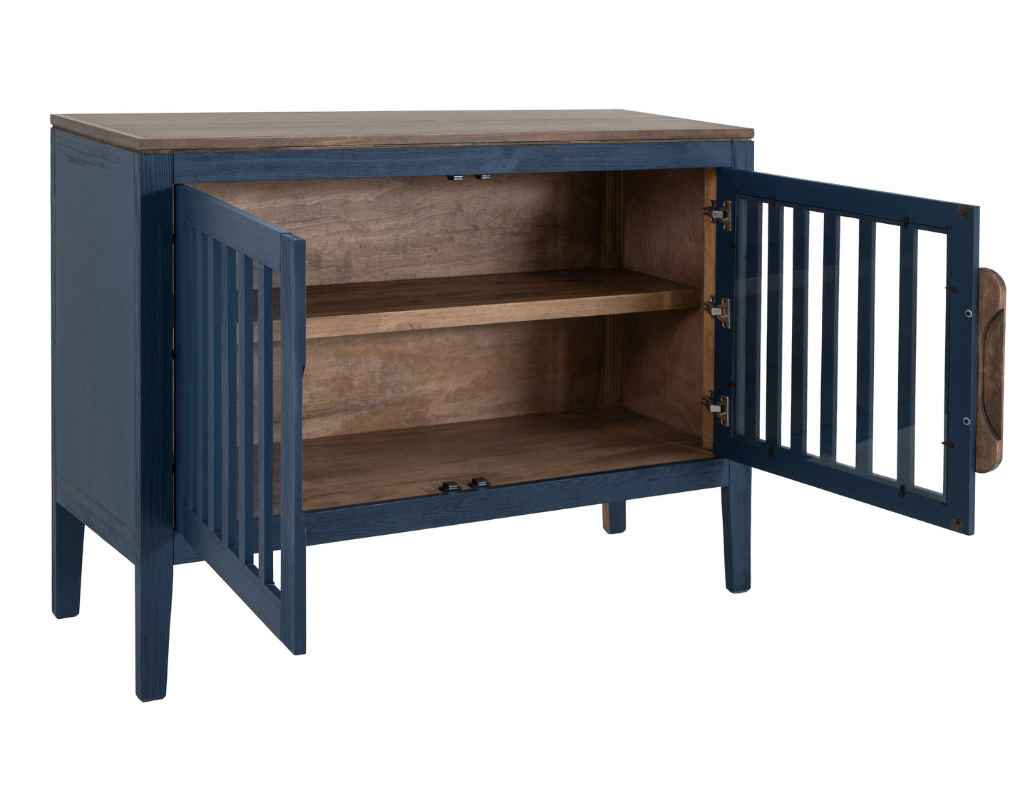 2 Door, 1 Shelf, Cosole - Indigo Blue