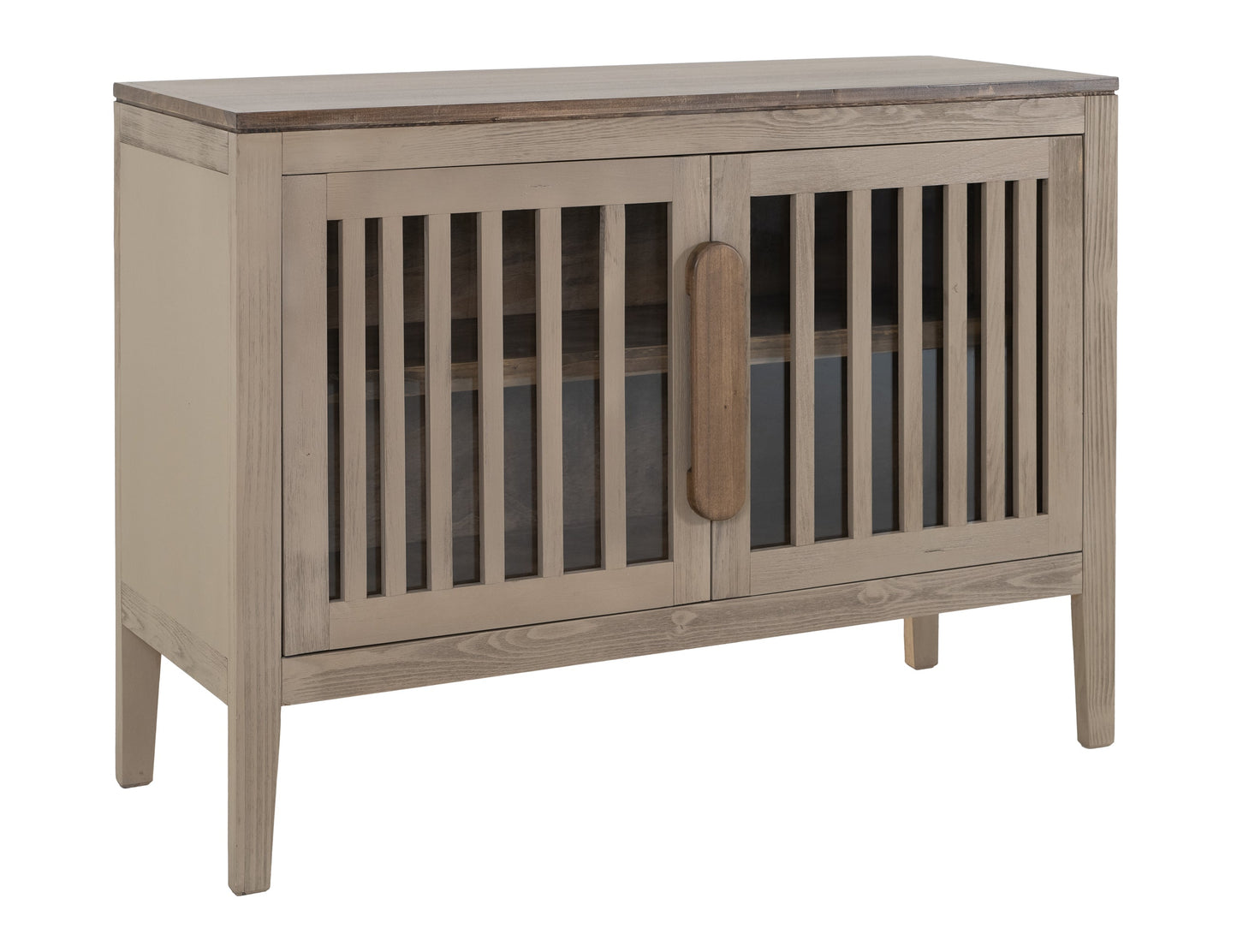 2 Door, 1 Shelf, Cosole - Sand Brown