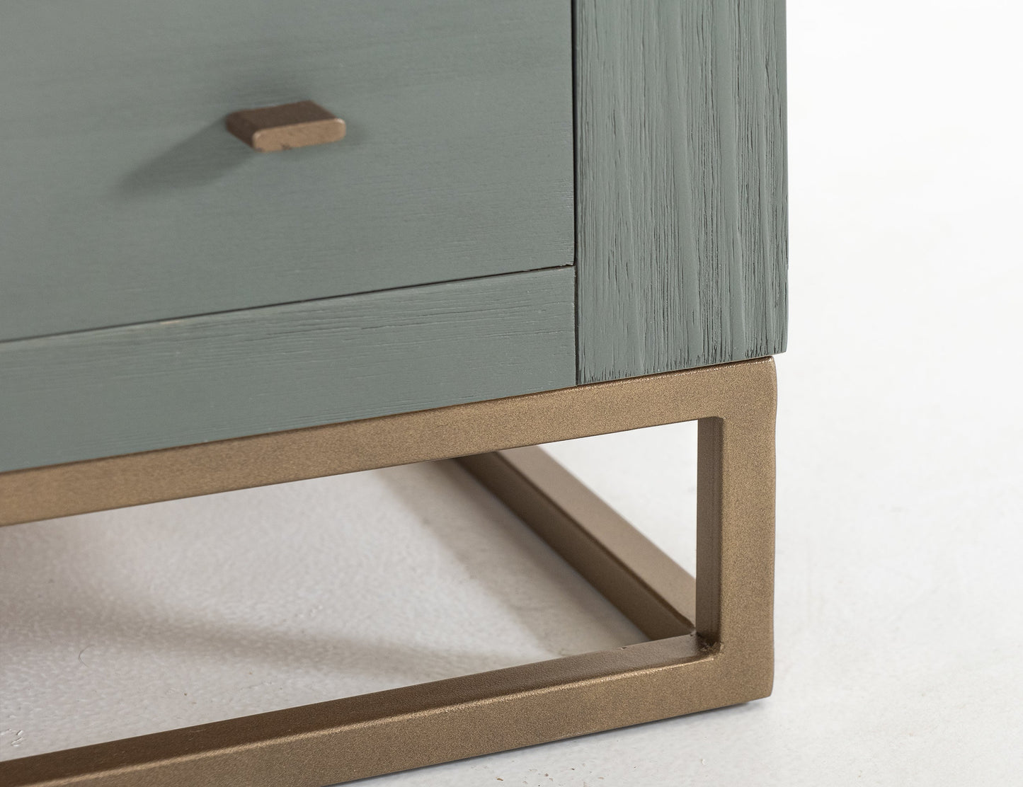1 Drawer, 1 Shelf, Chairside Table - Forest Green