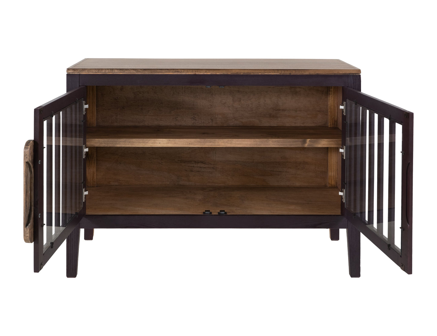 2 Door, 1 Shelf, Cosole - Merlot Red