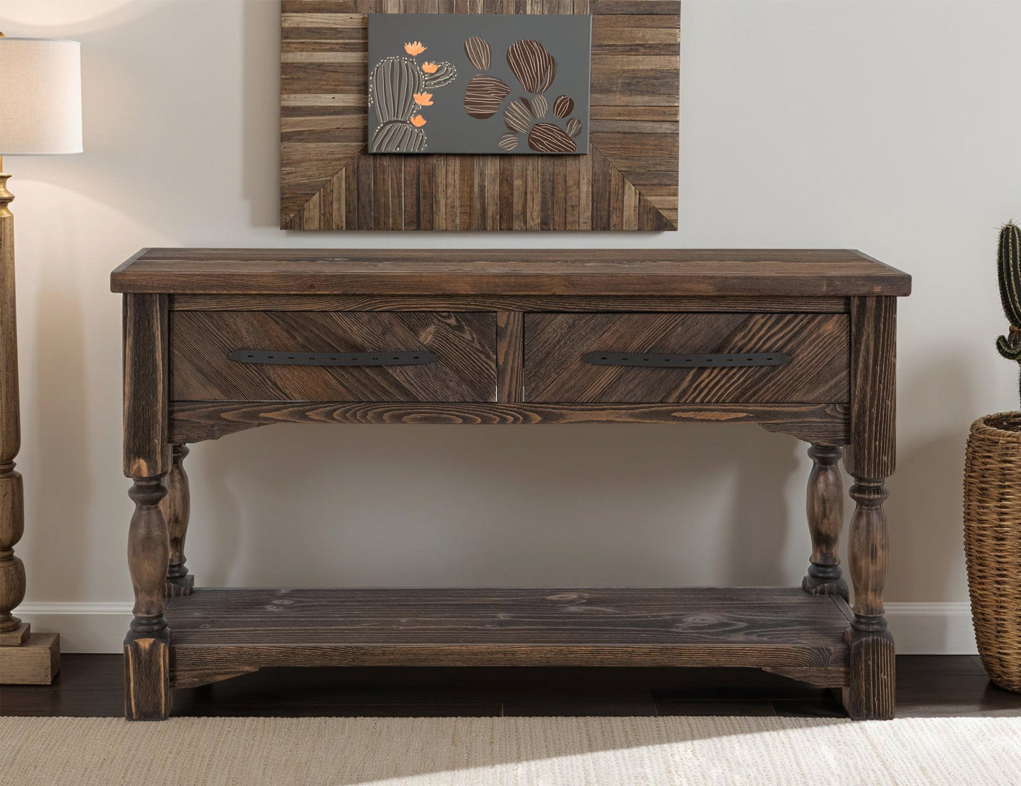 2 Drawer, Console - Rookwood Brown
