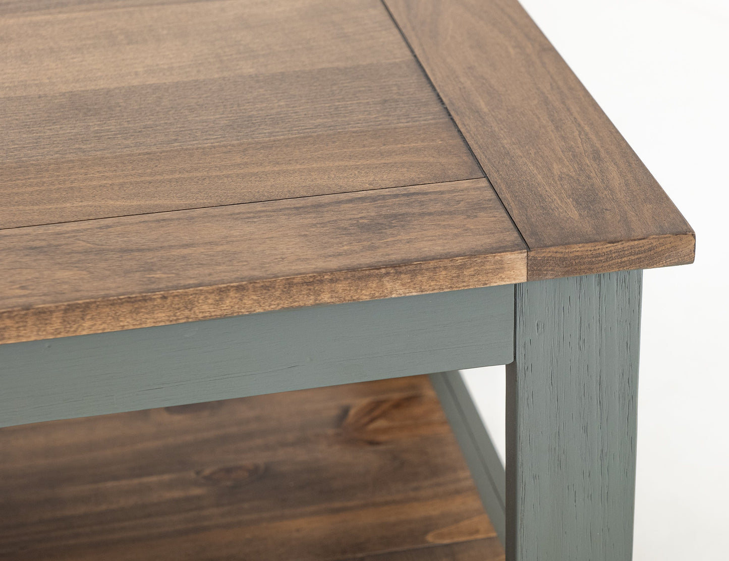 1 Drawer, 1 Shelf, Chairside Table - Forest Green